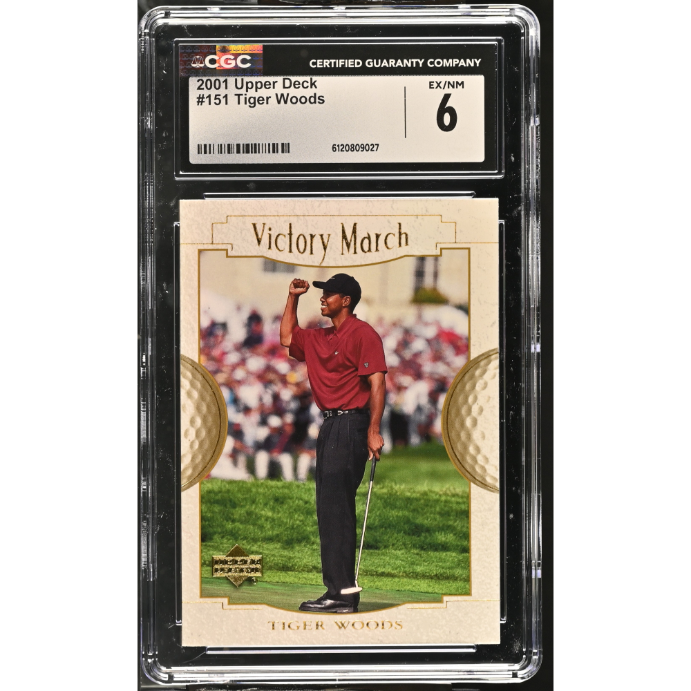 Tiger Woods 2001 Upper Deck #151 (CGC 6) at PristineAuction.com
