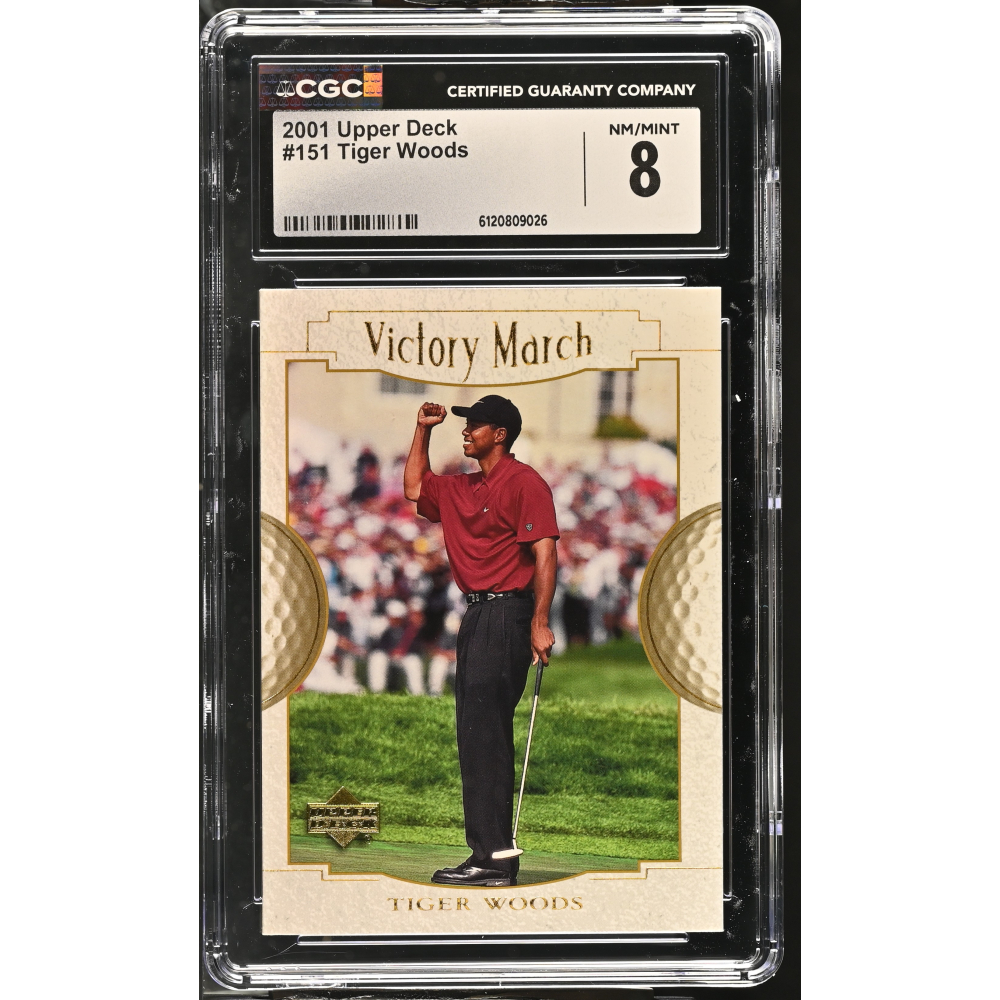 Tiger Woods 2001 Upper Deck #151 (CGC 8) at PristineAuction.com