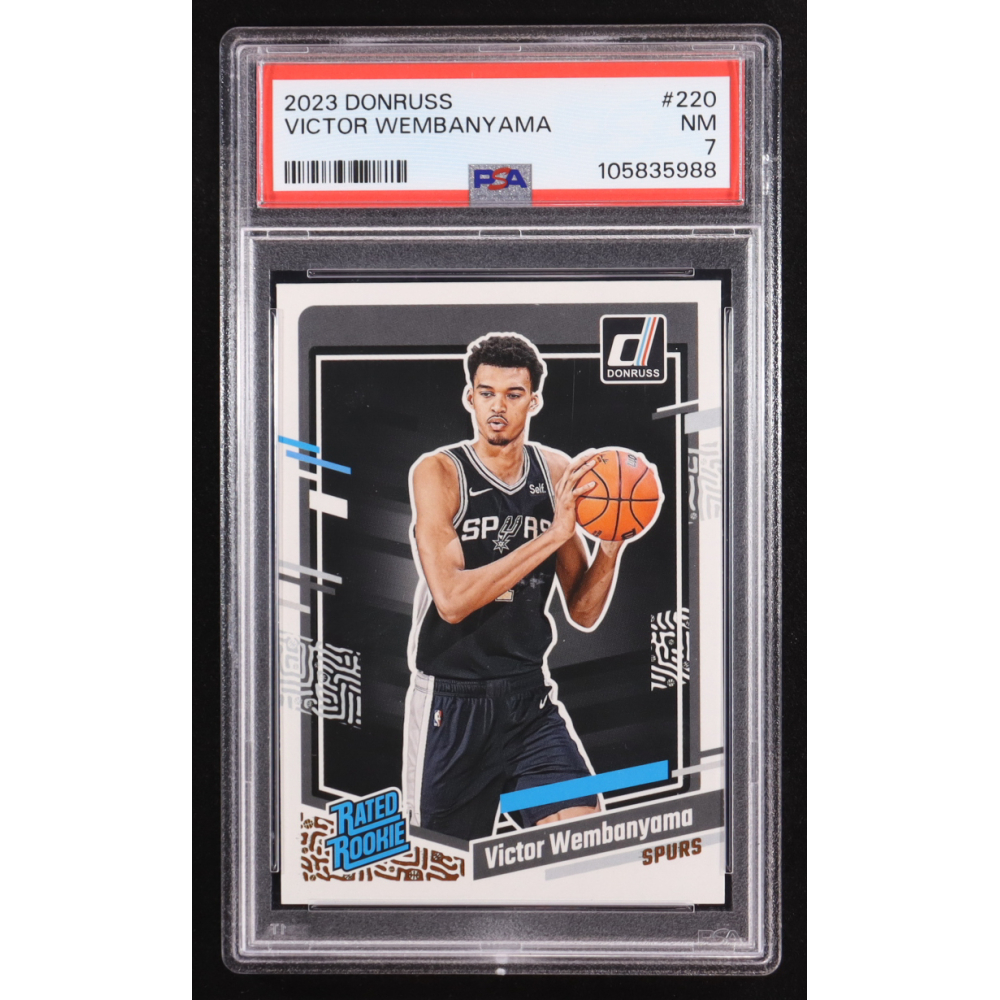 Victor Wembanyama 2023-24 Donruss #220 RC (PSA 7) at PristineAuction.com