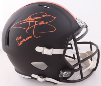 Johnny Manziel Signed Browns Full-Size Eclipse Alternate Speed Helmet Inscribed "F*** Cleveland" (Beckett) at PristineAuction.com