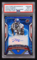 Malik Nabers 2024 Topps Resurgence Resurgence Rookie Signatures Blue Surge #RRSMN RC #26/99 (PSA 9 | Auto 10) at PristineAuction.com