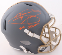 Johnny Manziel Signed Browns Full-Size Slate Alternate Speed Helmet Inscribed "F*** Cleveland" (Beckett) at PristineAuction.com