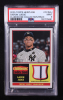 Aaron Judge 2025 Topps Heritage Clubhouse Collection Relics #CCRAJ (PSA 9) at PristineAuction.com