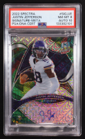 Justin Jefferson 2022 Spectra Signature Meta #SIGJJE #20/20 (PSA 8 | Auto 10) at PristineAuction.com