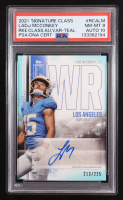 Ladd McConkey 2024 Topps Signature Class Rookie Autographs Teal #RCA-LM RC #213/225 (PSA 8 | Auto 10) at PristineAuction.com