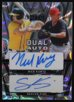 Nick Kurtz / Seaver King 2024 Leaf Metal Baseball Dual Autographs Silver Lava #DA21 #1/25 RC at PristineAuction.com