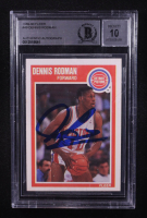 Dennis Rodman Signed 1989-90 Fleer #49 (BGS | Autograph Grade 10) at PristineAuction.com