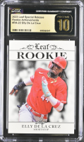 Elly De La Cruz 2023 Leaf Special Release Rookie Achievements #RA-22 RC (CGC Pristine 10 | Black Label) at PristineAuction.com