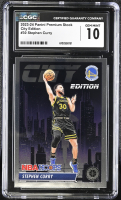 Stephen Curry 2023-24 Panini Premium Stock City Edition #30 (CGC 10) at PristineAuction.com
