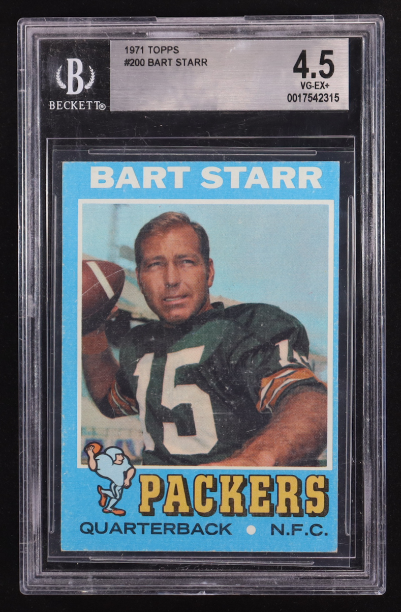 Bart Starr 1971 Topps #200 (BGS 4.5) at PristineAuction.com Bart Starr 1971 Topps #200 (BGS 4.5) at PristineAuction.com