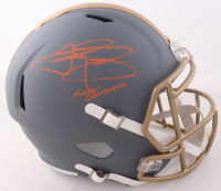 Johnny Manziel Signed Browns Full-Size Slate Alternate Speed Helmet Inscribed "F*** Cleveland" (Beckett) at PristineAuction.com