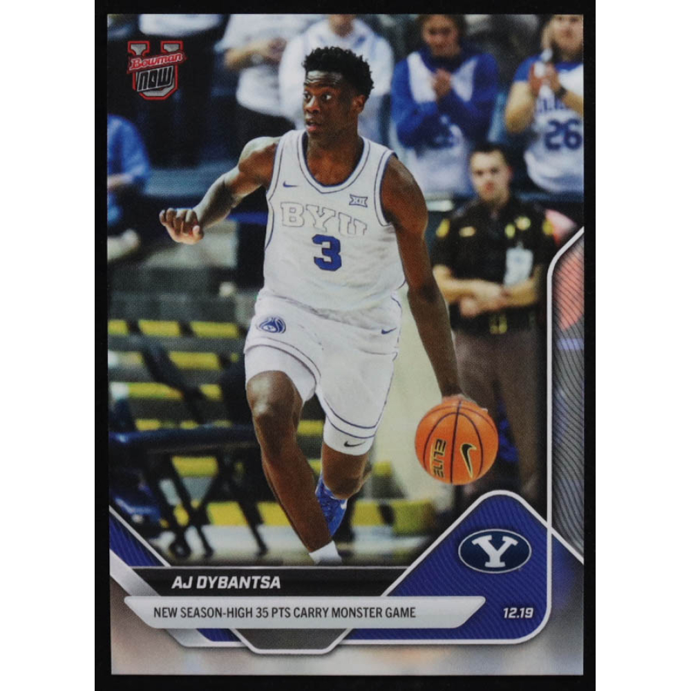AJ Dybantsa 2025-26 Bowman University Now #35 RC at PristineAuction.com