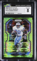 Barry Sanders 2020 Panini Prizm Neon Green Pulsar #204 (CGC 8) at PristineAuction.com
