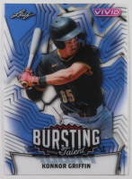 Konnor Griffin 2025 Leaf Vivid Bursting With Talent #1/1 Pre-Production Proof RC at PristineAuction.com
