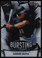 Konnor Griffin 2025 Leaf Vivid Bursting With Talent #1/1 Pre-Production Proof RC at PristineAuction.com