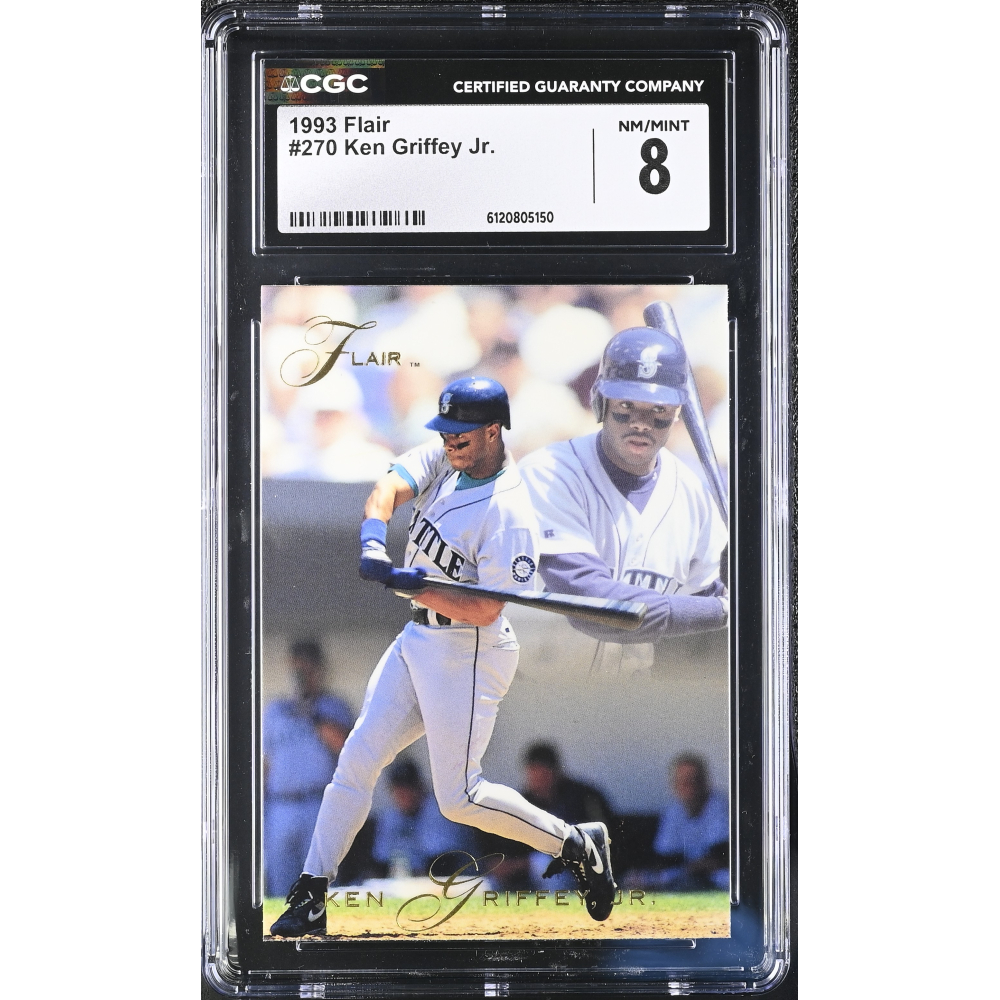 Ken Griffey Jr. 1993 Flair #270 (CGC 8) at PristineAuction.com