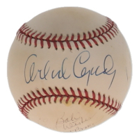 Orlando Cepeda & Dusty Baker Signed ONL Baseball with Personal Inscription (PSA) at PristineAuction.com