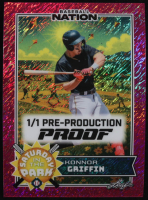 Konnor Griffin Leaf Baseball Nation Saturday In The Park Shimmer #1/1 Pre-Production Proof RC at PristineAuction.com