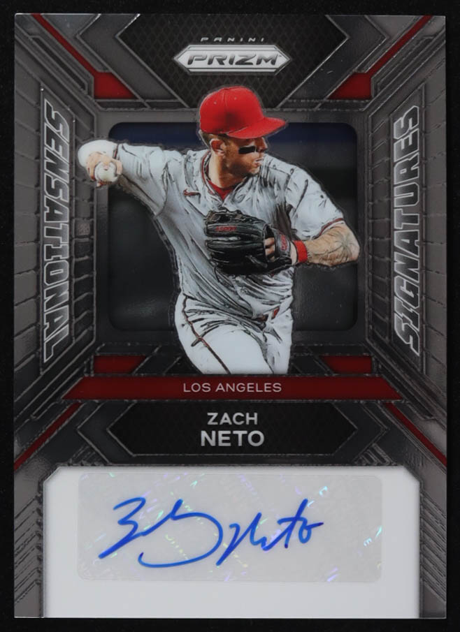 Zach Neto 2024 Panini Prizm Sensational Signatures #30 at PristineAuction.com Zach Neto 2024 Panini Prizm Sensational Signatures #30 at PristineAuction.com