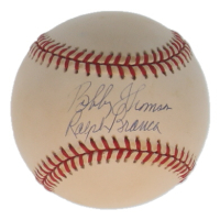 Bobby Thomas & Ralph Branca Signed ONL Baseball (JSA) at PristineAuction.com