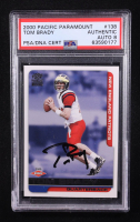 Tom Brady Signed 2000 Pacific Paramount #138 RC (PSA | Autograph Graded 8) at PristineAuction.com