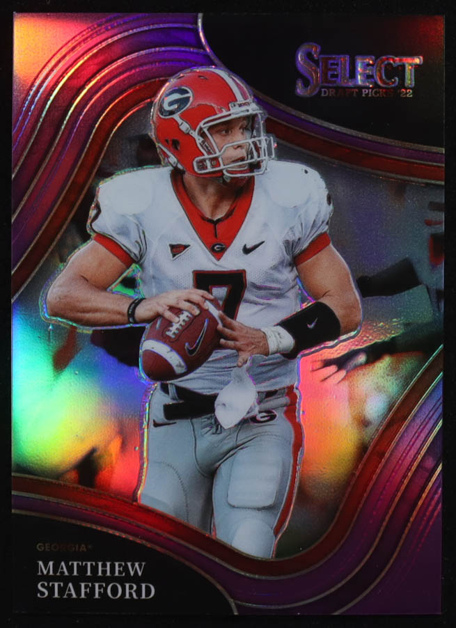 Matthew Stafford 2022 Select Draft Picks Prizms Purple #150 #59/75 at PristineAuction.com Matthew Stafford 2022 Select Draft Picks Prizms Purple #150 #59/75 at PristineAuction.com