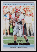 Matthew Stafford 2022 Panini Chronicles Draft Picks Donruss Retro Red #18 #130/149 at PristineAuction.com