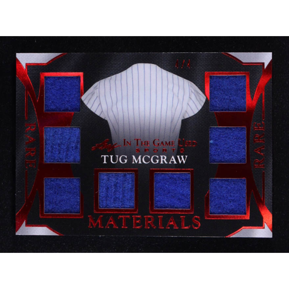 Tug McGraw 2025 Leaf ITG Used Sports Rare Materials Red Octo Swatch #RM30 #4/4 at PristineAuction.com