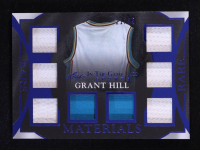 Grant Hill 2025 Leaf ITG Used Sports Rare Materials Blue Octo Swatch #RM7 #21/35 at PristineAuction.com