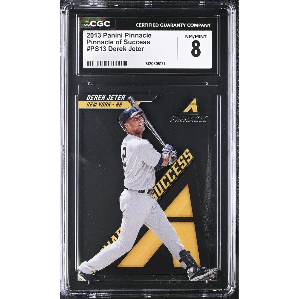 Derek Jeter 2013 Panini Pinnacle Pinnacle Of Success #PS13 (CGC 8) at PristineAuction.com