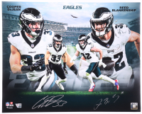Cooper DeJean & Reed Blankenship Signed Eagles 16x20 Photo (Fanatics) at PristineAuction.com
