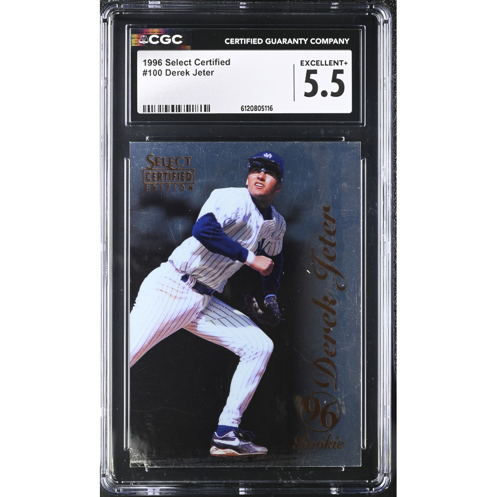 Derek Jeter 1996 Select Certified #100 (CGC 5.5) at PristineAuction.com