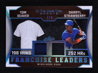 Tom Seaver / Darryl Strawberry 2025 Leaf ITG Used Sports Franchise Leaders Dual Relic Turquoise #FL14 #3/8 at PristineAuction.com