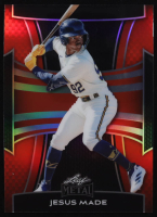 Jesus Made 2025 Leaf Metal Red Prismatic #101 #12/25 RC at PristineAuction.com