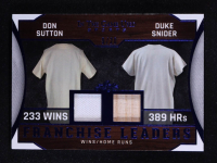 Don Sutton / Duke Snider 2025 Leaf ITG Used Sports Franchise Leaders Dual Relic Blue #FL3 #9/20 at PristineAuction.com