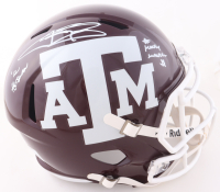 Johnny Manziel Signed Texas A&M Aggies Full-Size Speed Helmet Inscribed "'12 Heisman" & "Money Manziel" (Beckett) at PristineAuction.com