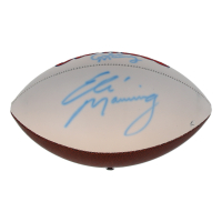 Archie Manning & Eli Manning Signed Ole Miss Rebels Logo Football (Fanatics) at PristineAuction.com