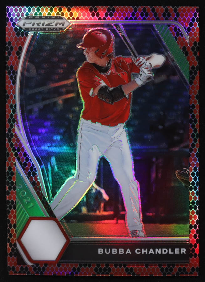 Bubba Chandler 2021 Panini Prizm Draft Picks Prizms Snake Skin #72 #4/25 at PristineAuction.com Bubba Chandler 2021 Panini Prizm Draft Picks Prizms Snake Skin #72 #4/25 at PristineAuction.com