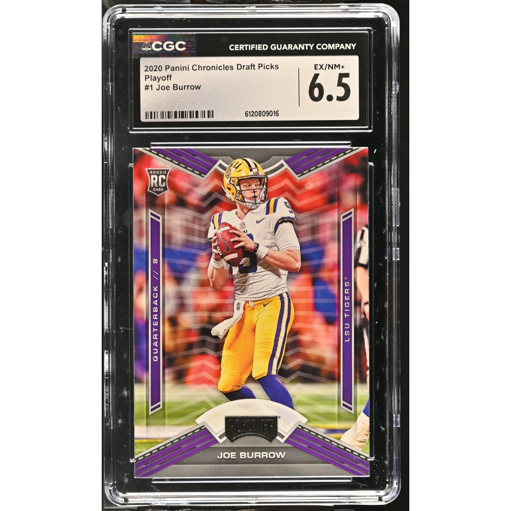 Joe Burrow 2020 Panini Chronicles Draft Picks Playoff #1 (CGC 6.5) at PristineAuction.com