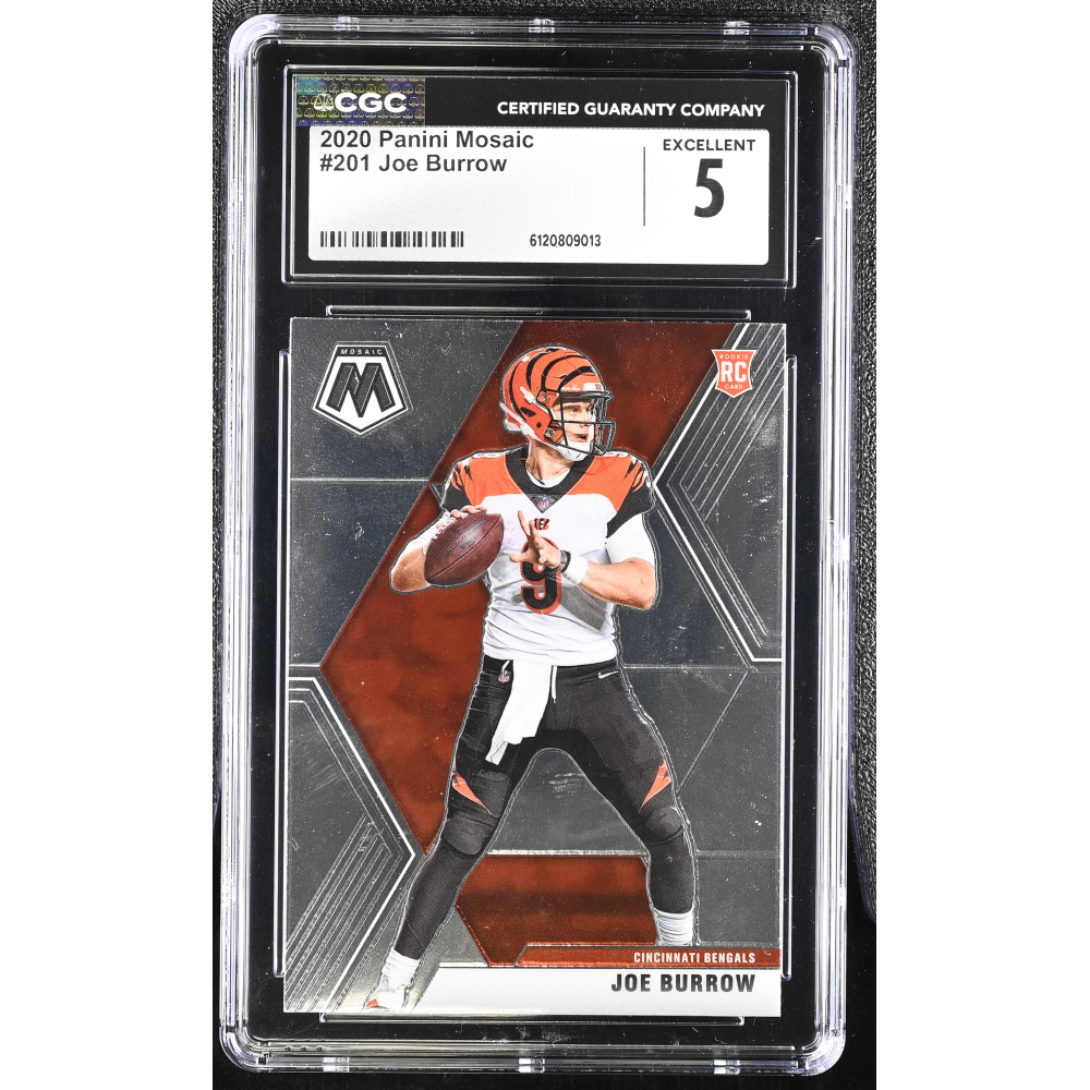 Joe Burrow 2020 Panini Mosaic #201 (CGC 5) at PristineAuction.com