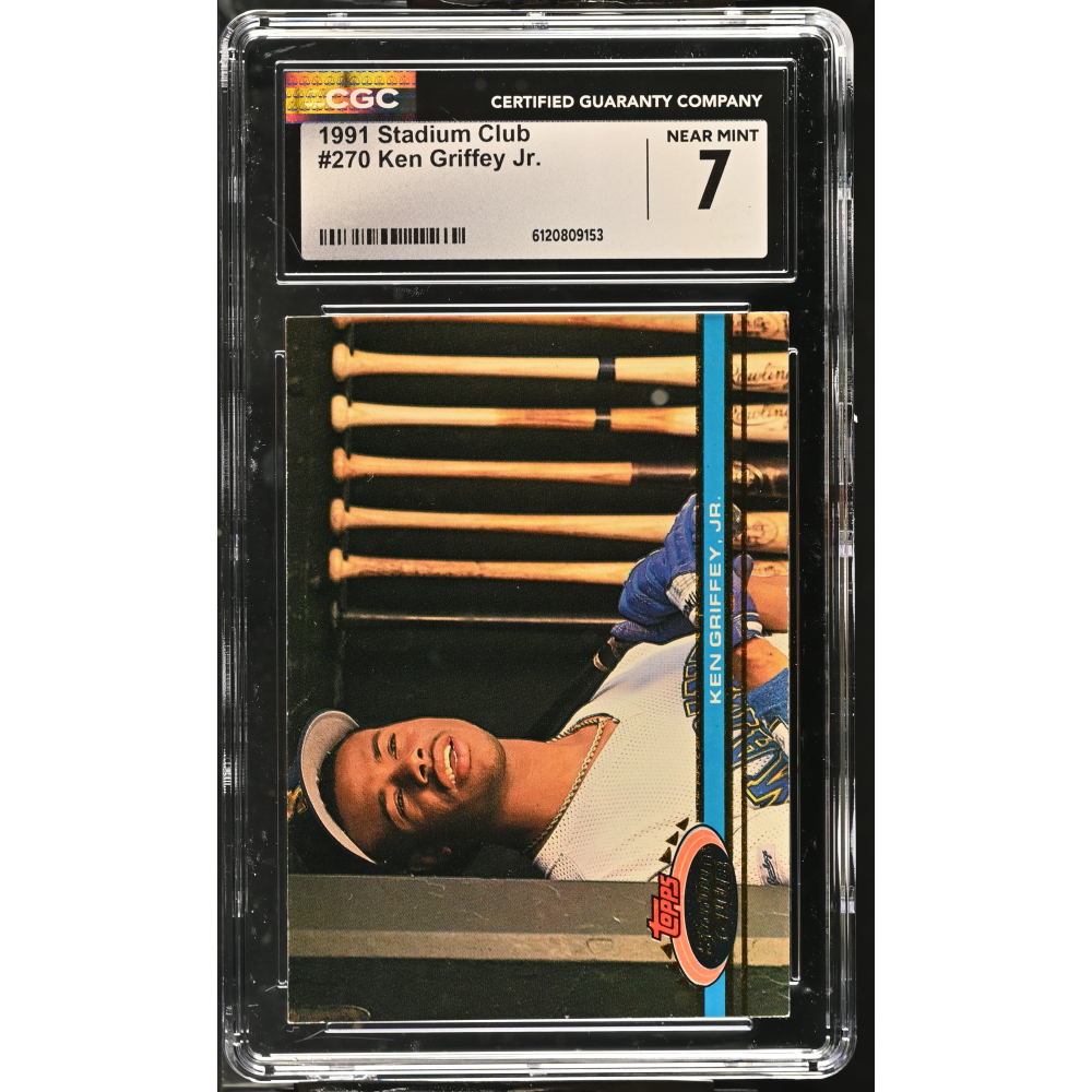 Ken Griffey Jr. 1991 Stadium Club #270 (CGC 7) at PristineAuction.com