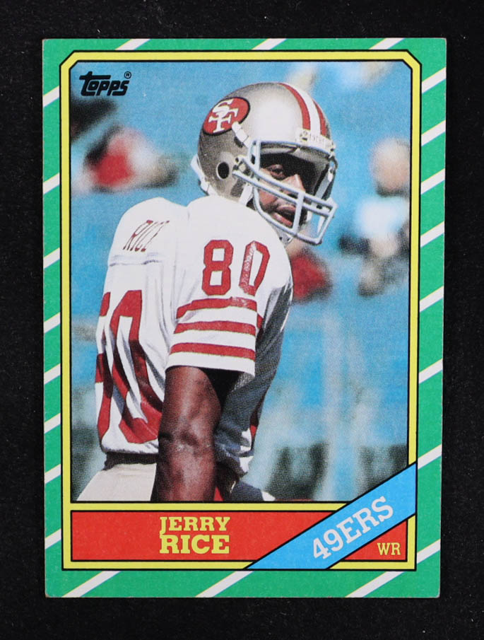 Jerry Rice 1986 Topps #161 RC at PristineAuction.com Jerry Rice 1986 Topps #161 RC at PristineAuction.com