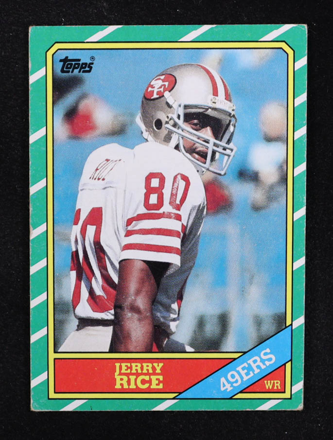 Jerry Rice 1986 Topps #161 RC at PristineAuction.com Jerry Rice 1986 Topps #161 RC at PristineAuction.com