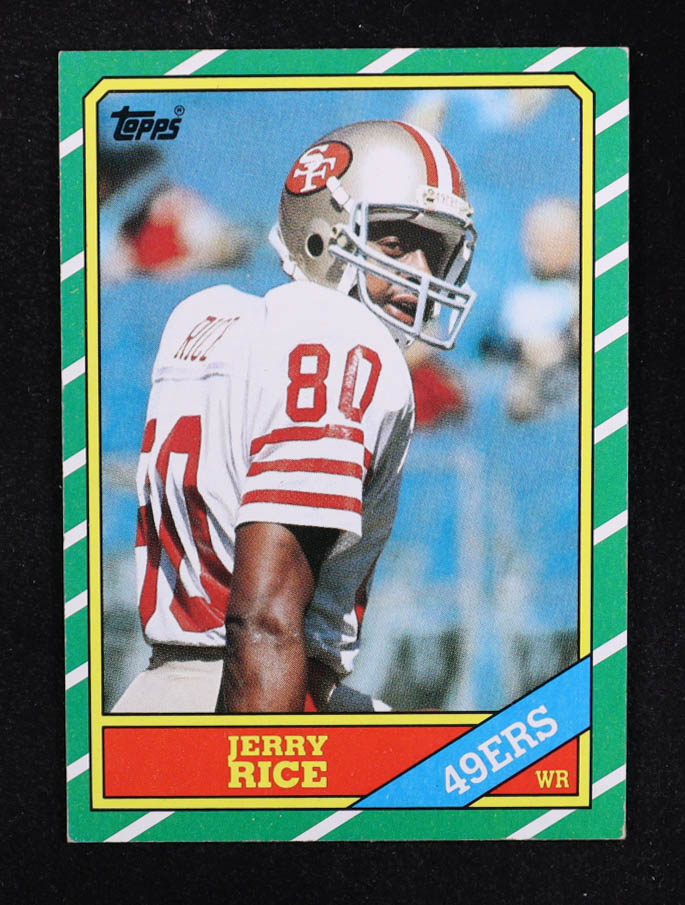Jerry Rice 1986 Topps #161 RC at PristineAuction.com Jerry Rice 1986 Topps #161 RC at PristineAuction.com