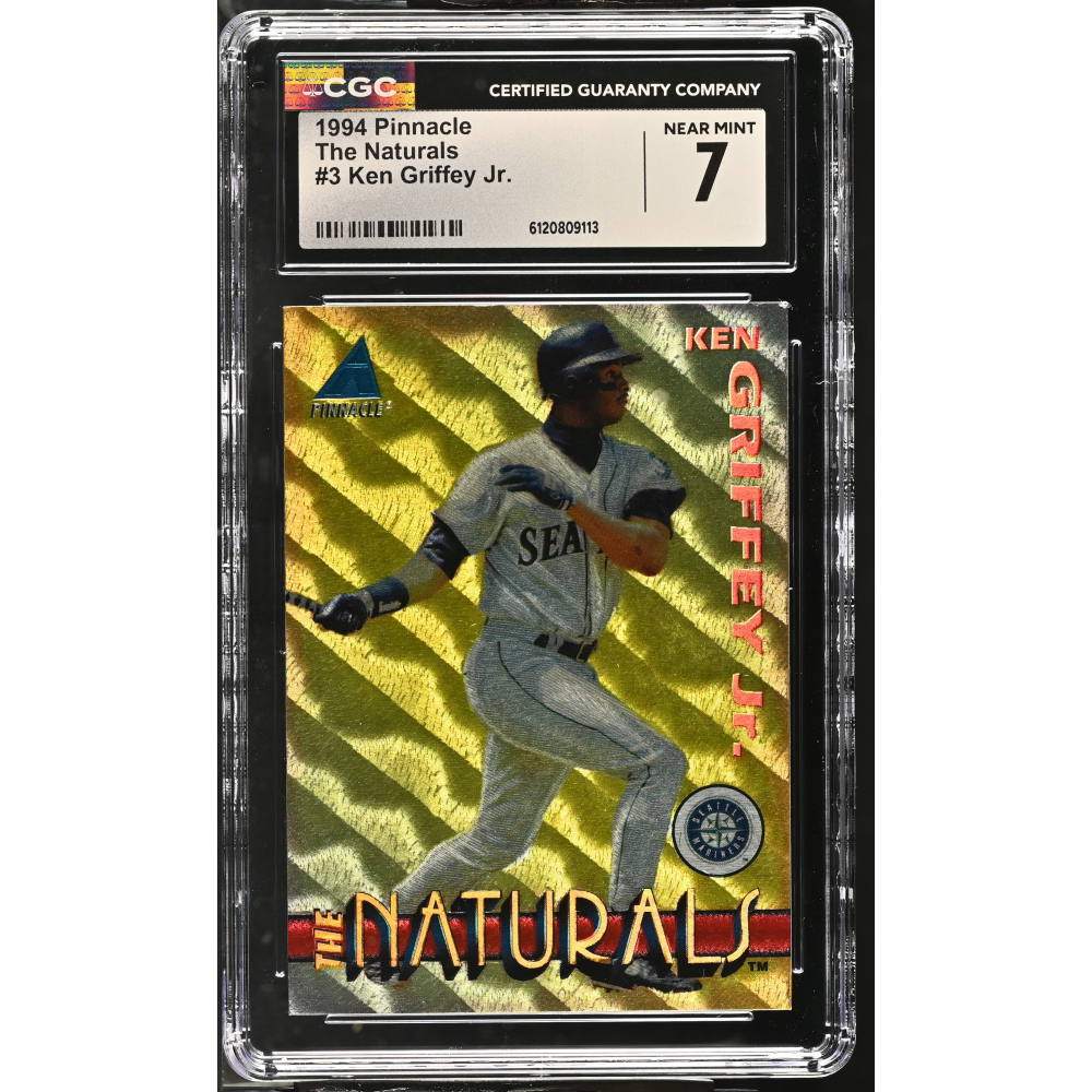 Ken Griffey Jr. 1994 Pinnacle The Naturals #3 (CGC 7) at PristineAuction.com