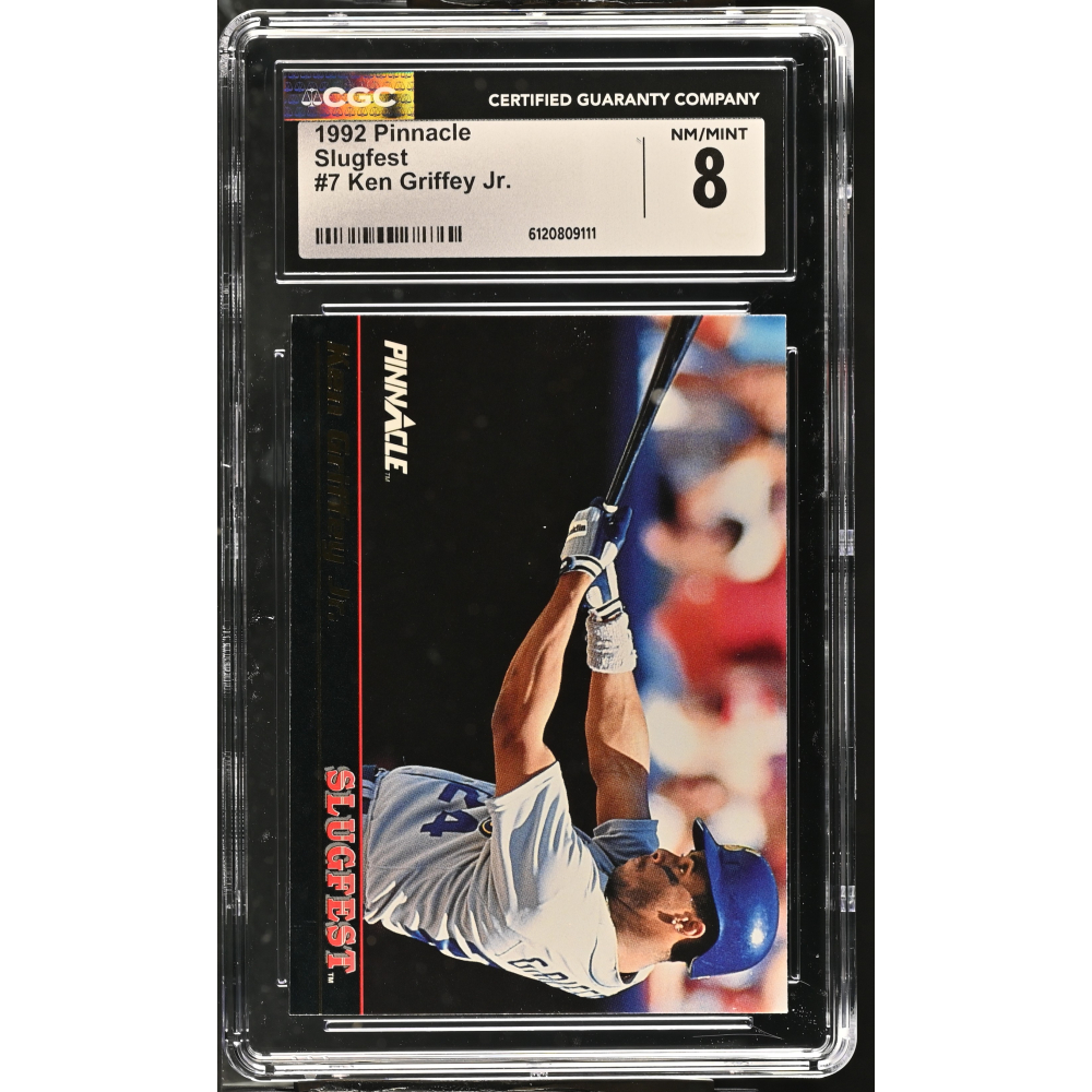 Ken Griffey Jr. 1992 Pinnacle Slugfest #7 (CGC 8) at PristineAuction.com