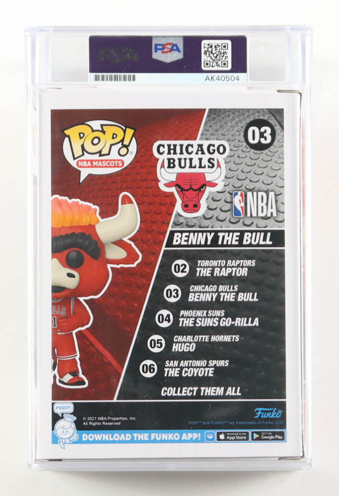 Scottie Pippen Signed Cut with Chicago Bulls #03 Benny The Bull Funko Pop! Vinyl Figure (PSA) at PristineAuction.com Scottie Pippen Signed Cut with Chicago Bulls #03 Benny The Bull Funko Pop! Vinyl Figure (PSA) at PristineAuction.com