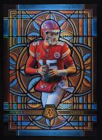 Patrick Mahomes II 2025 Panini Mosaic Stained Glass Oversized #13 at PristineAuction.com