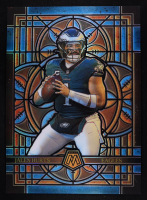 Jalen Hurts 2025 Panini Mosaic Stained Glass Oversized #20 at PristineAuction.com