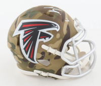 Bijan Robinson Signed Falcons Camo Alternate Speed Mini Helmet (Beckett) at PristineAuction.com